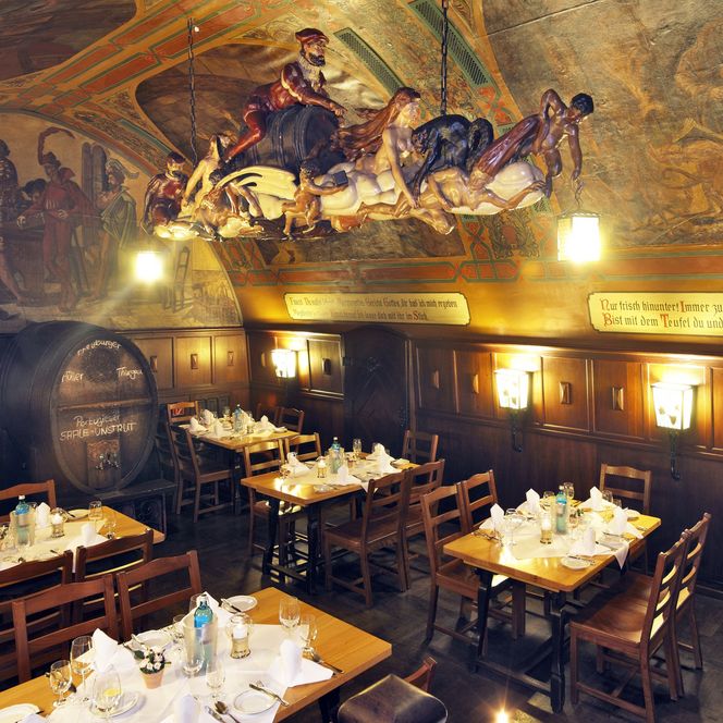 Historischer Fasskeller in der Eventlocation Auerbachs Keller Leipzig – präsentiert vom Leipzig Convention Bureau