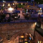 Moritzbastei: Eventlocation mit Terrasse am Abend für Tagung & Konferenz Leipzig Convention