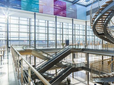 Foyer der Eventlocation Congress Center Leipzig – präsentiert vom Leipzig Convention Bureau