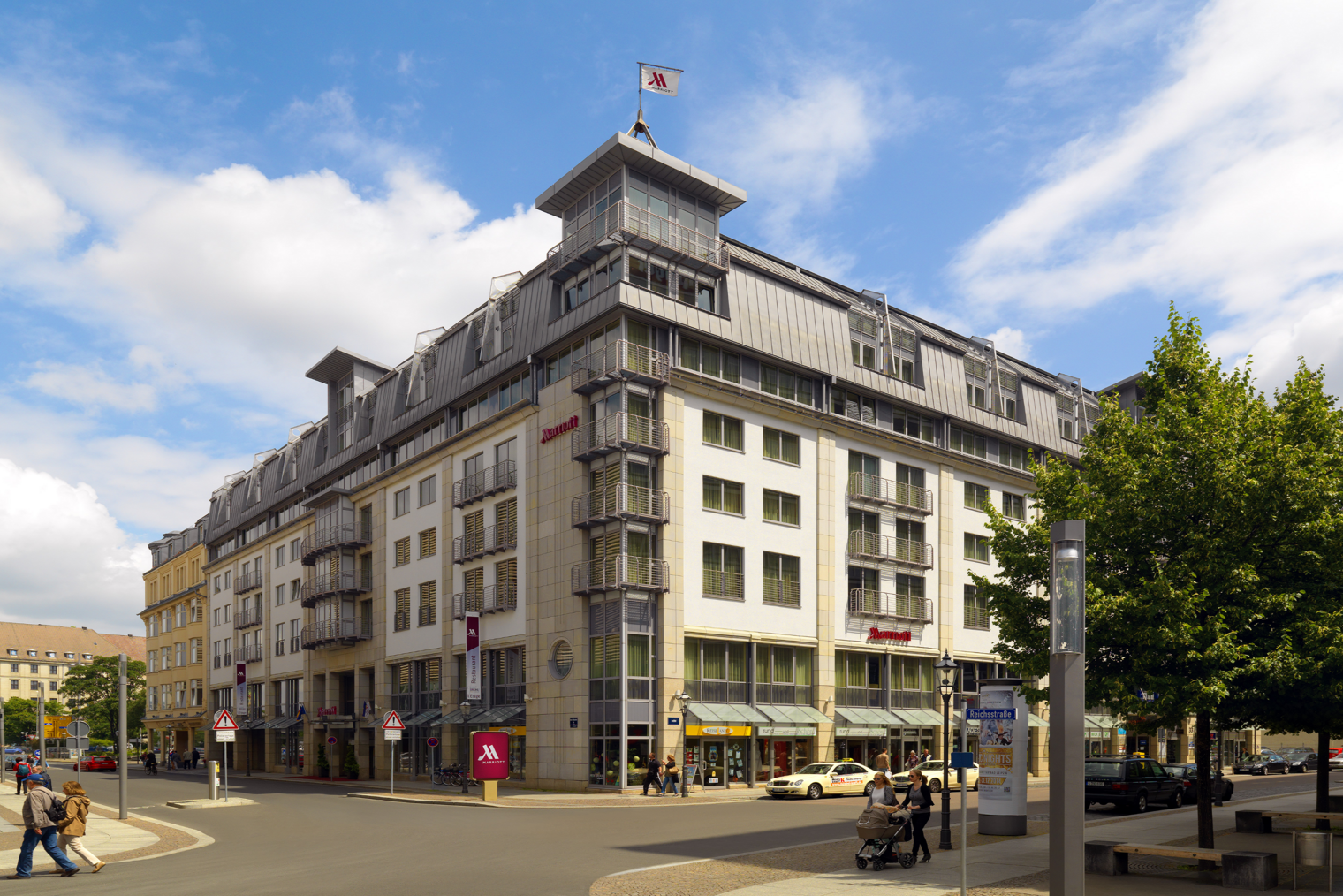 Außenansicht des Tagungshotels Leipzig Marriott Hotel für Tagung & Konferenz Leipzig Convention