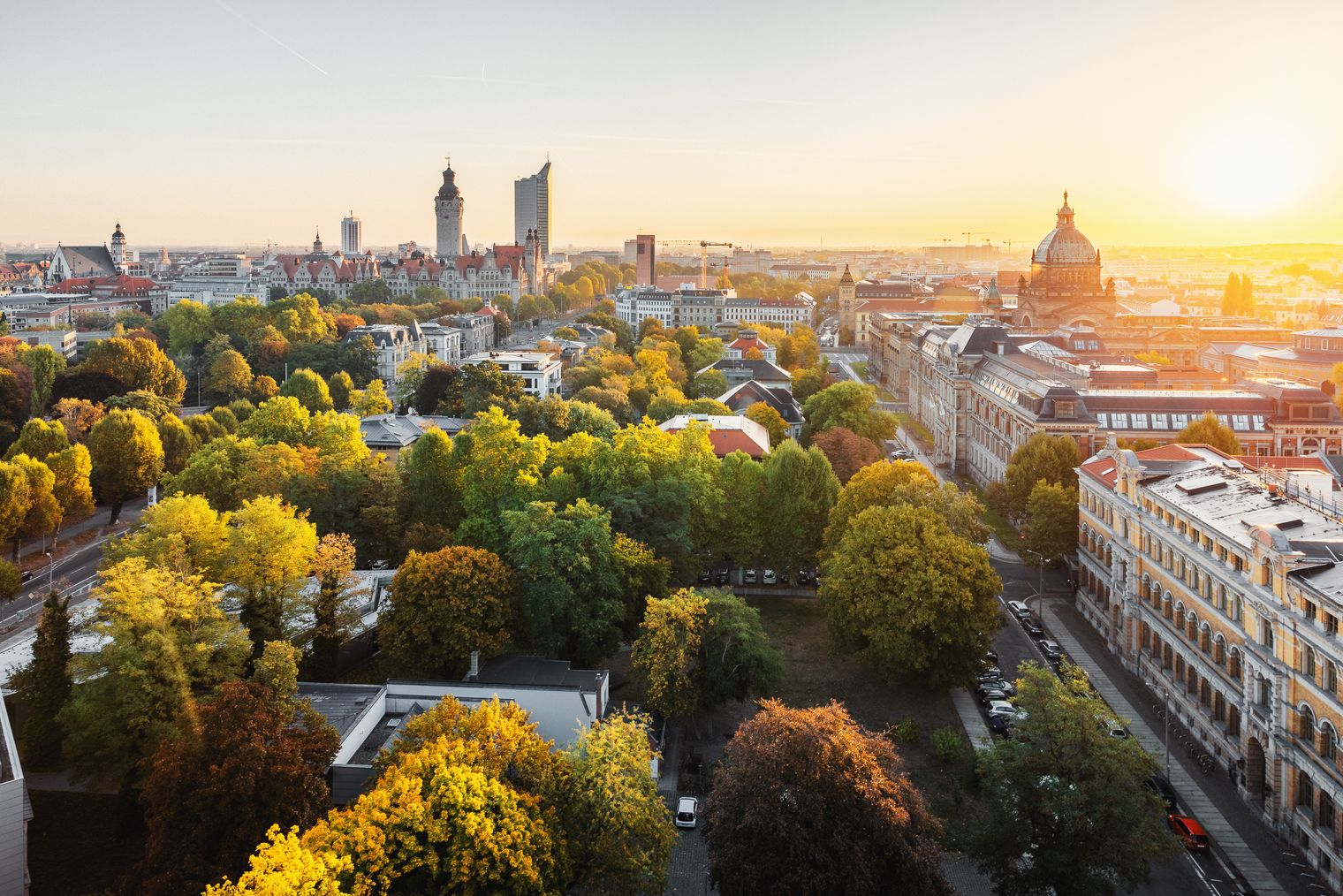 View of the Leipzig Skyline - presented by the Leipzig Convention Bureau