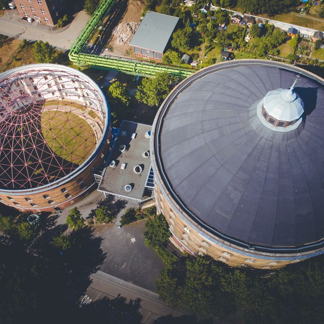 Panometer Leipzig aus der Vogelperspektive| Leipzig Convention Bureau