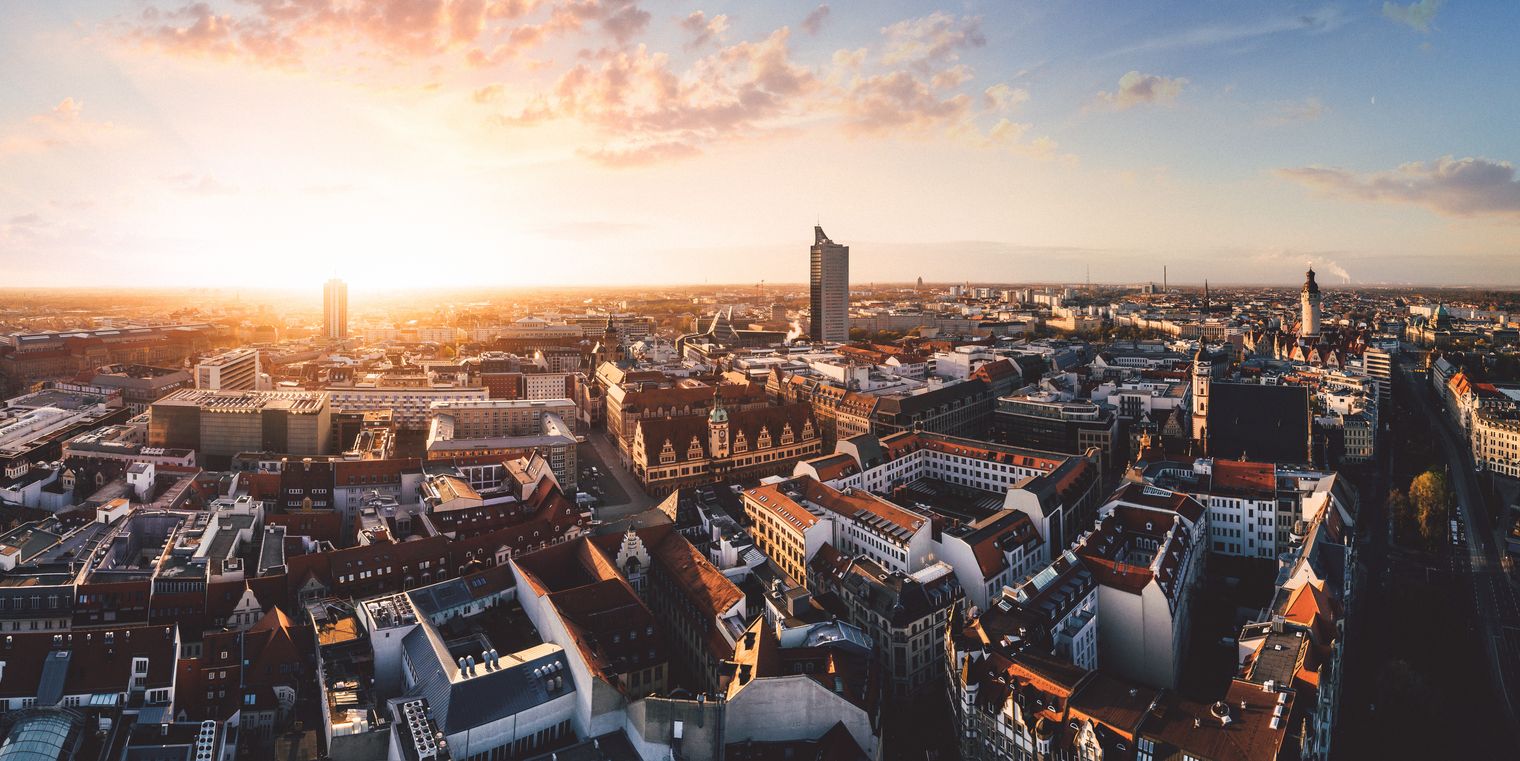 Tagungen und Konferenzen in Leipzig – Blick auf die Skyline von Leipzig