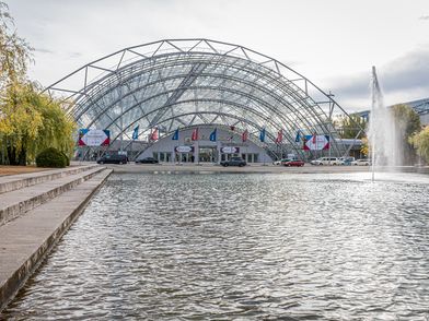Glashalle der Eventlocation CCL – präsentiert vom Leipzig Convention Bureau