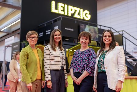 Ansprechpersonen des Leipzig Convention Bureau: Ines Keubler, Vanessa Janson, Hiskia Wiesner, Anja Eichhorn